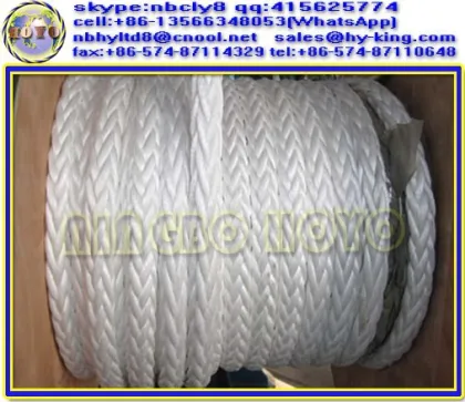 12 strand polyester mooring rope , dacron polyester rope for vessel