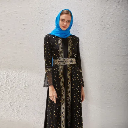 Women's Fashion Muslim Long Sleeves Abaya Islamic Clothing