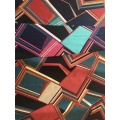 Geometric Rayon Poplin 45s Printing Broad Width Fabric