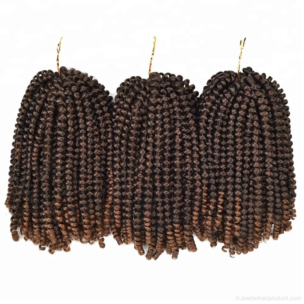 Ombre Spring Twist Crochet Tresse Cheveux Pour Femmes