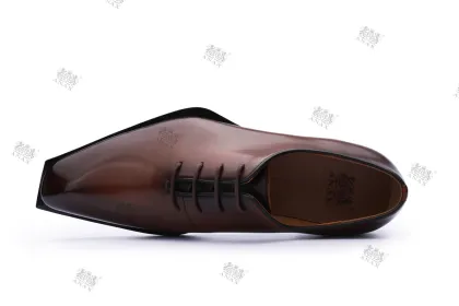Business Formal Wear Lace-up Men′ S Leather Shoes