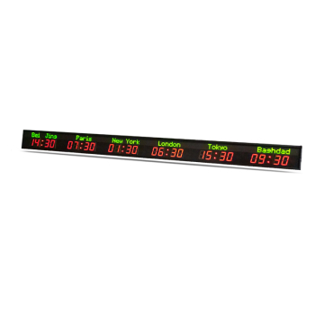 Zhong Xiaoxiao Brand 6 volte Zona LED Orologio da parete