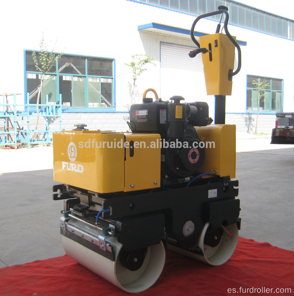 Compactador vibratorio de rodillos vibratorios de acero diesel Kipor (FYL-800C)