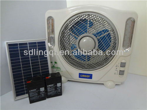 10'' battery powered cooling fan solar fan tent fan