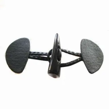 Horn toggle buttons for garment