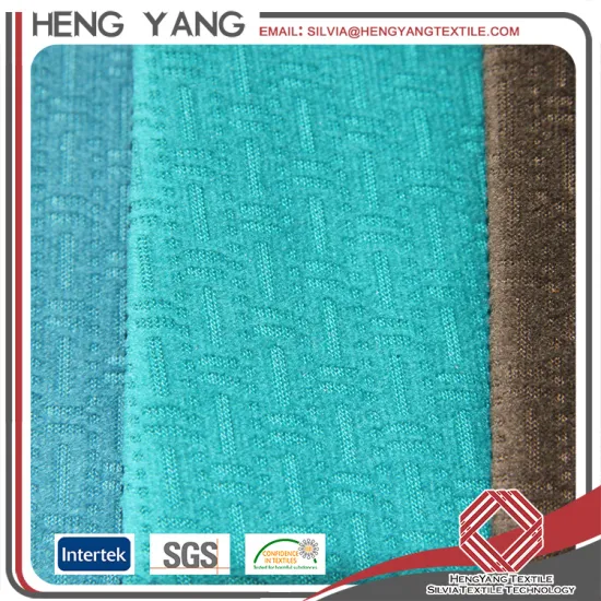 Polyester Knitted Flowers Clothing Burnout Knit Fabric