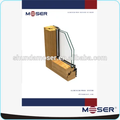 French design aluminum clad wood window in australian standard for building