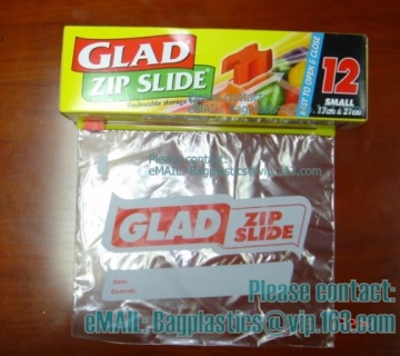 GLAD slider bags, glad slide bags, zip slide, slide zip bags, slider seal bags, slide seal bag