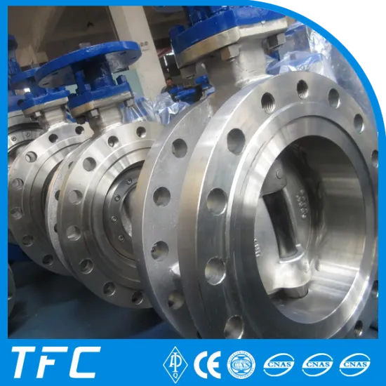 metal seated API 609 triple eccentric butterfly valve