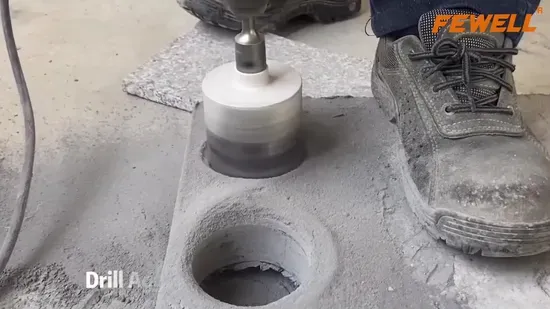 Hot Sale Silver Brazed Diamond Core Drill Bit for Dry Drilling in Reinforced Concrete
