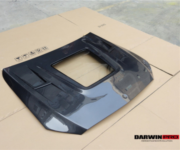 Fibra de carbono Capucha de vidrio transparente para Mercedes C Class Sedan/Coupe W205 C63