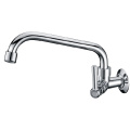 Hot and cold double handles mixer kitchen faucet