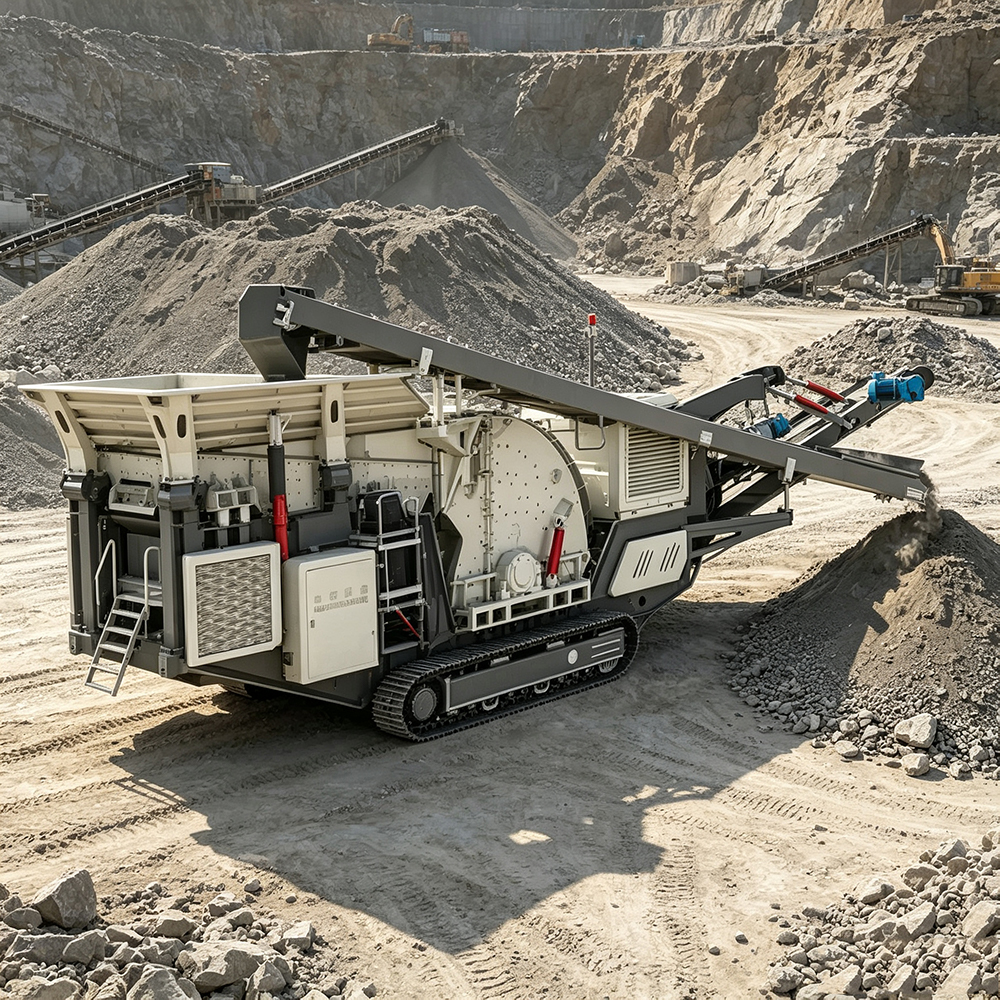 No Foundation Mobile Crushing Plant