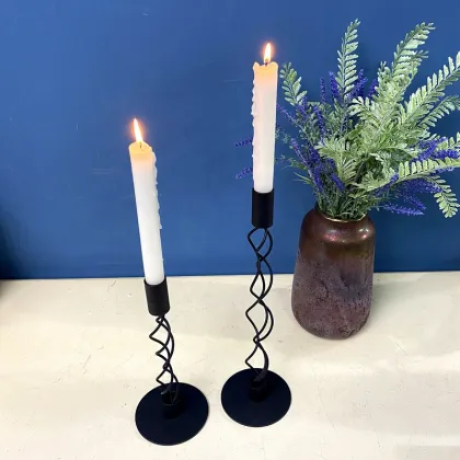 Custom Metal Candle Holder - Black Tea Light Candle Holders for Home Decoration