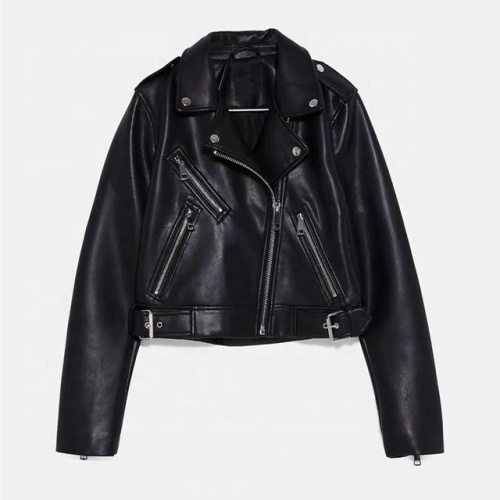 Women Slim Punk Leather Coat