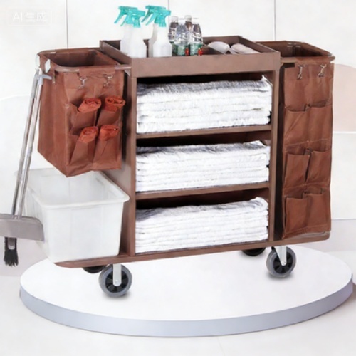 Office Cleaning Cart for Efficient Housekeeping Tasks