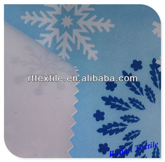 Printed Pongee with virgin PVC for water bag