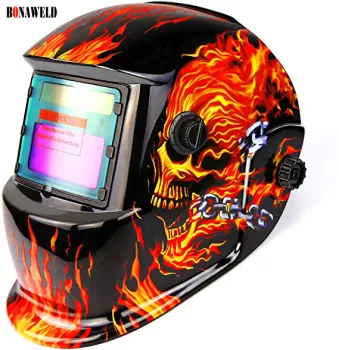 True Color Solar Powered Auto Darkening Welding Helmet for TIG/MIG/ARC