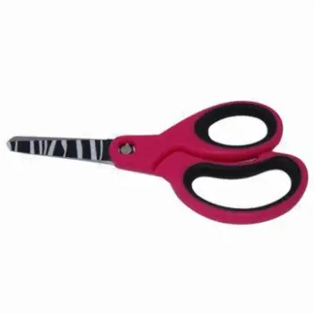 Colorful Student Scissors with Rubber Coating Soft Handle
