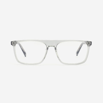 Rectangular Hand-made Men's Optical Frames 21A3113