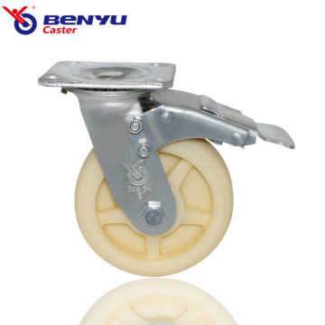 عجلات نايلون 4inch 5inch 6inch 8inch Brake Caster