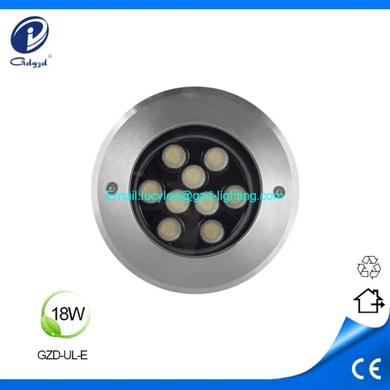 18W waterproof 304 stainless surface led underground light