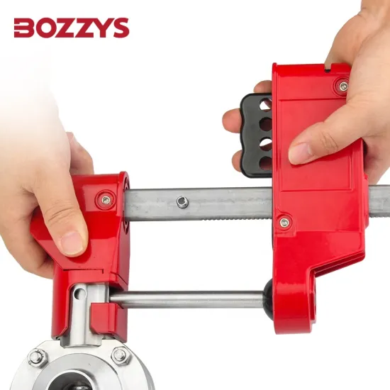 BOZZYS OEM Adjustable Pull-Handle Sanitary Butterfly Valve Lockout for Industrial Equipment Overhaul