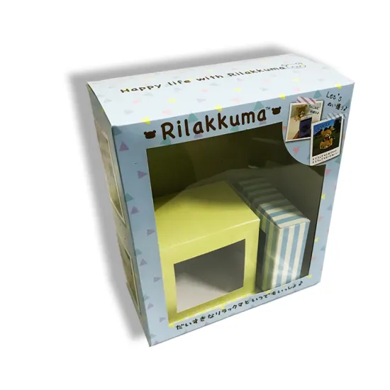 Large gift packaging boxes with PVC window