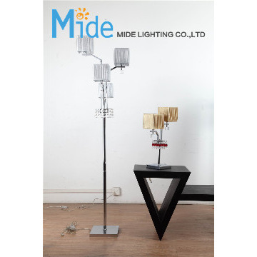 4 lights modern crystal  floor lamp