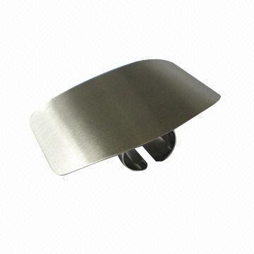 Stainless steel safe slice with hard SS shield to protect fingers as slice and dice