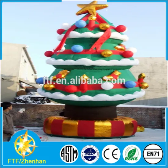 2015 Hot Sale PVC inflatable christmas tree decorations