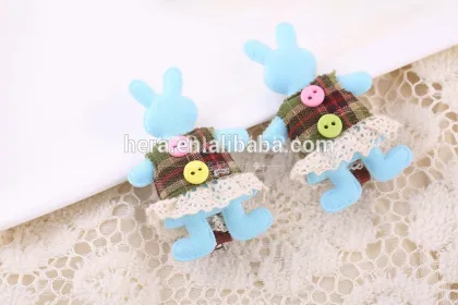 Children's Little Bear With Buttons Baby Hair Clips