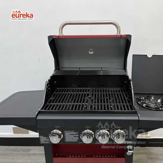 Four Burners Liquid Propane Gas Grill BBQ Gas Grill with Stainless steel Gas BBQ For Outdoor use