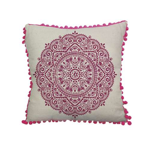 Hot Sale rose red canvas cushion