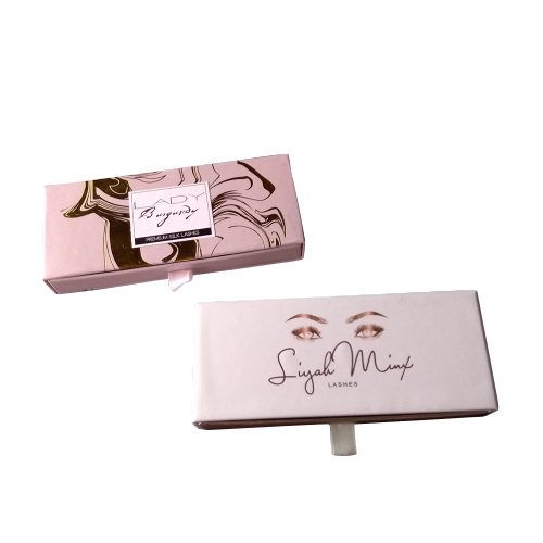 Custom Magnetic Rose Gold Sliding Eyelash Box