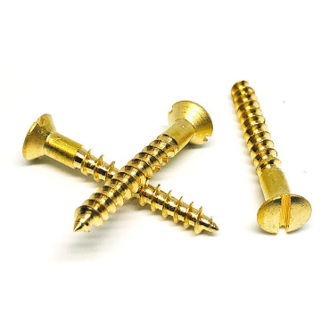 High Quantity Brass Slotted Raised Countersunk (Oval) Head Wood Screws DIN95: Quality Hardware Solutions