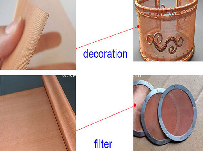 red copper wire cloth use