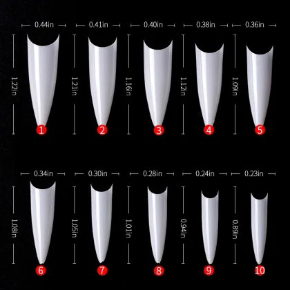 500pcs Pointed Stiletto False Tips