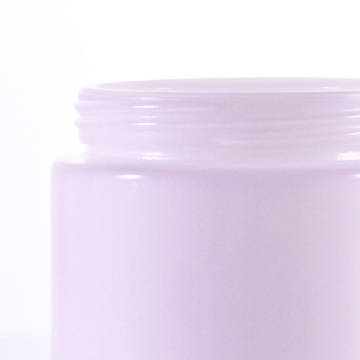 Round shaped different size opal white cream jar