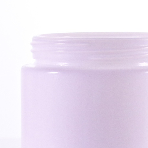 Round shaped different size opal white cream jar