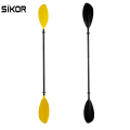 Sikor berkualiti tinggi beyoung warna cantik daun kayak dayung aloi aci 2-piece bot laras oar untuk kayak dayung