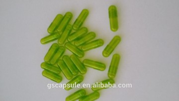 transparent green pullulan empty hard capsule 0