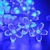 Blue led Solar Fairy Lights, Light Sensor, Outdoor Blossom String Lights, Ideal