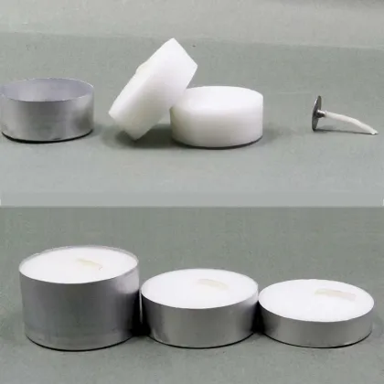 white unscented tea lights palm wax tea candles
