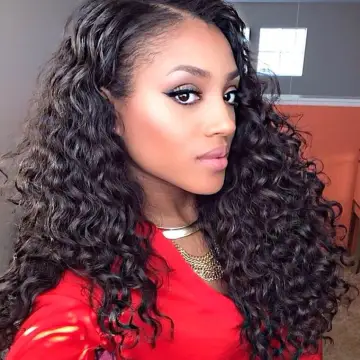 100% Pure Unprocessed Indian Virgin Human Hair Weaving 4x4 Deep Wave Lace Closure