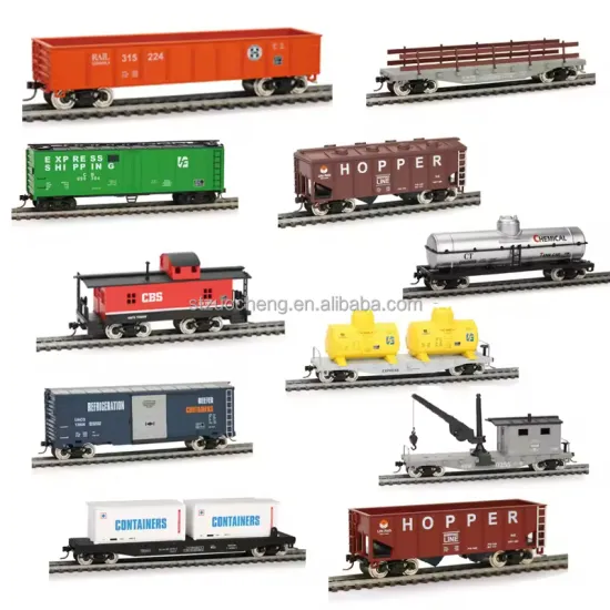 High-Quality Diecast Metal Model Trains and Trucks: Including Coal Truck, Oil Tanker, Refrigerated Truck, and Container Models