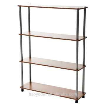 BAOYOUNI wood furniture 4-tier wooden magazine rack DQ-W0904