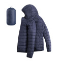 Veste puffeuse pliable pour hommes avec capuche