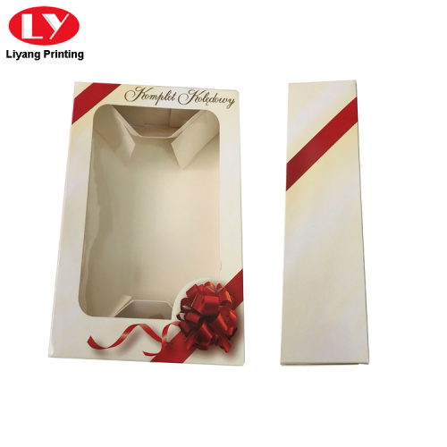 Tapa de la caja de regalo de papel decorativo de Navidad decorativo impreso personalizado