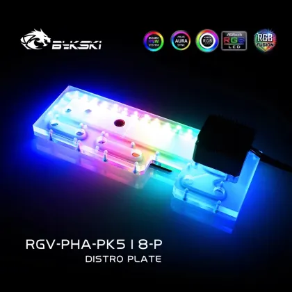 Bykski Distro Plate for PHANTEKS PK518 Case - ARGB/RGB SYNC